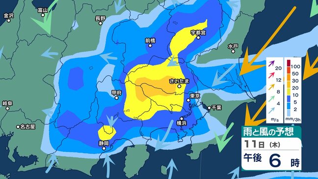 【大雨情報】11日頃に関東甲信に『活発な雨雲』かかるか　前線が本州付近にのびてゆっくりと南下　東北・東⽇本・⻄⽇本は「曇り」「⾬」の天気多くなるか　今後の天気は？【雨風シミュレーション・気象庁情報】|TBS NEWS DIG