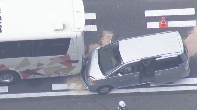 「４台が絡む事故」山陽道で事故　6人が軽傷見込み　本郷ICー河内IC（下り）の通行止めは解除|TBS NEWS DIG