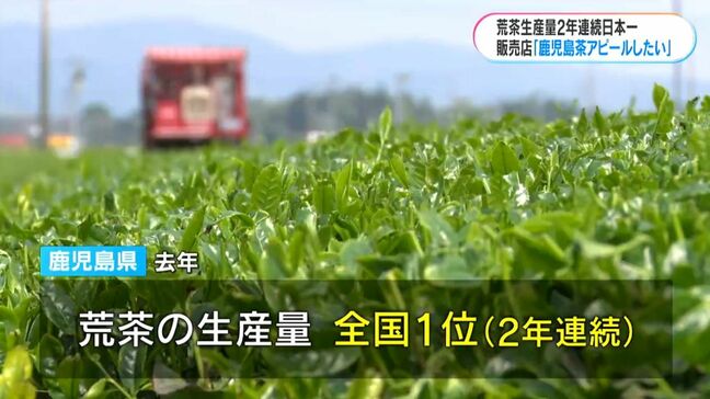 鹿児島が荒茶生産量2年連続日本一　世界的な抹茶ブームも追い風に　茶葉販売店からも喜びの声「すそ野を広げたい」|TBS NEWS DIG