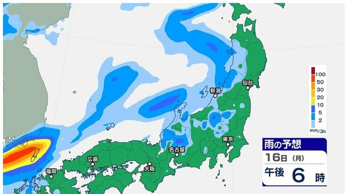 日本海低気圧が東北東へ「大気の状態が非常に不安定」西日本から東日本　土砂災害・河川増水に注意【雨のシミュレーション 】土砂災害に警戒　大潮時期で高潮リスクも　|　富山のニュース｜天気・防災｜チューリップテレビ