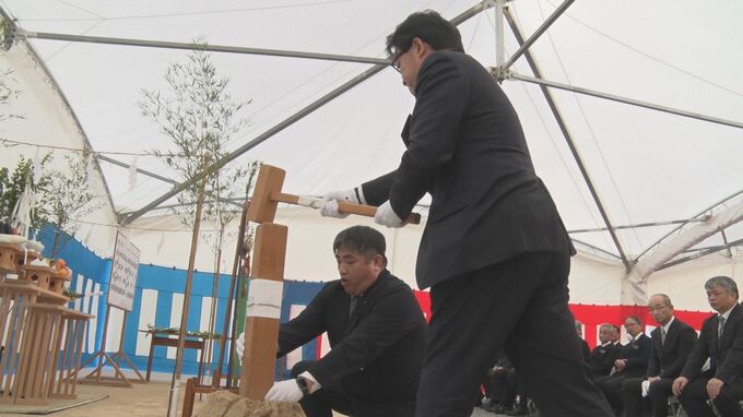 本島北部に2028年開院目指す「公立沖縄北部医療センター」　新築工事の安全祈願祭|TBS NEWS DIG