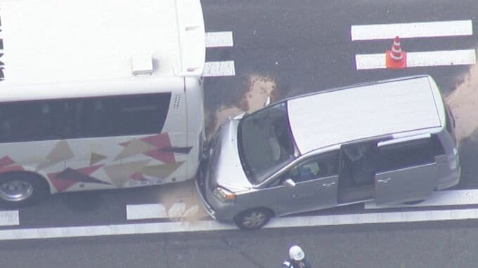 「４台が絡む事故」山陽道で事故　6人が軽傷見込み　本郷ICー河内IC（下り）の通行止めは解除|TBS NEWS DIG