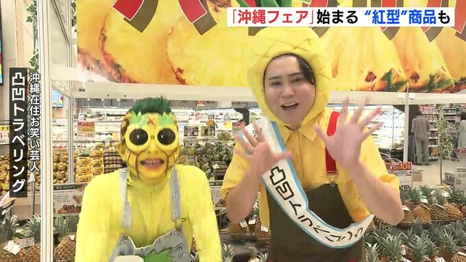 パイナップル姿で応援「沖縄フェア」開催で沖縄の味覚をPR　広島|TBS NEWS DIG