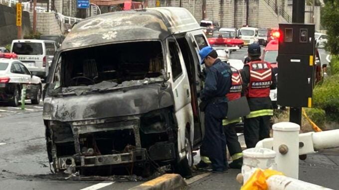 【速報】長崎市本河内・国道34号上で車両火災　福祉タクシー1台焼損　現場付近の第1通行帯規制中|TBS NEWS DIG