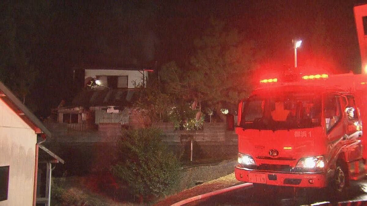 畑仕事をしていた男性｢建物が燃えている」70代夫婦が住む住宅で火事… 男性1人死亡 夫が逃げ遅れたか