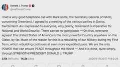 トランプ大統領　NATOルッテ事務総長と電話会談　グリーンランドめぐりダボス会議で関係国と協議へ| TBS CROSS DIG with Bloomberg