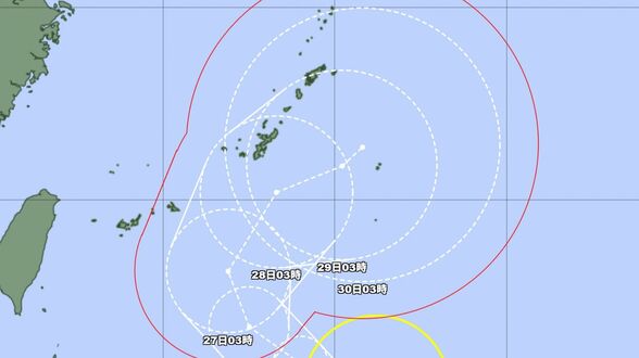 【台風情報】台風26号（スリゲ）27日（日）には “強い勢力” で沖縄・宮古島接近へ　955hPa・瞬間風速60m/sの見込み、日本の南で停滞のおそれも【雨と風シミュレーション】　|　富山のニュース｜天気・防災｜チューリップテレビ