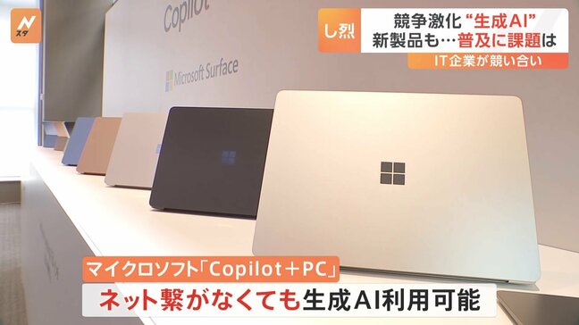 「つながなくても」利用できる…開発競争が激しい「生成AI」の新たなサービスが発表 一方で課題も“身近なアプリに落とし込めるか”|TBS NEWS DIG