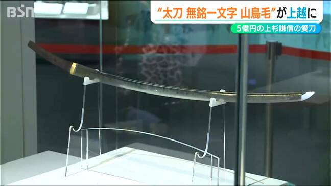 上杉の愛刀が“里帰り”『国宝・太刀 無名一文字(山鳥毛)』100回目の謙信公祭 備前長船刀剣博物館から特別展示 新潟県上越市|TBS NEWS DIG