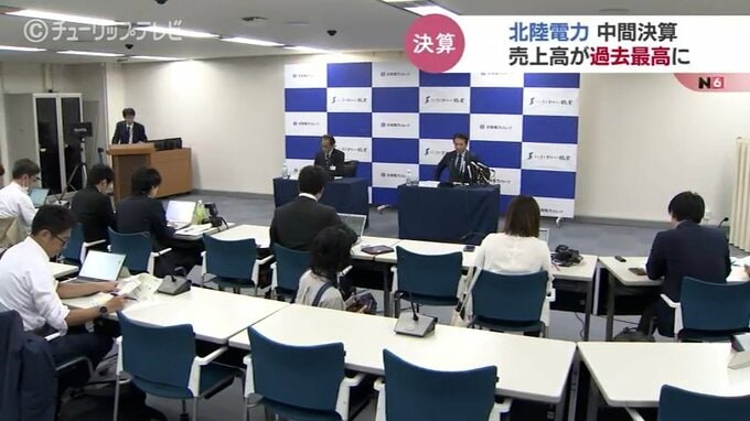 北陸電力 2024年度第2四半期 “過去最高” の売上高 4203億円　2年ぶりの増収減益　能登豪雨で電柱300本損壊 20億円程度の損害　|　富山のニュース｜天気・防災｜チューリップテレビ