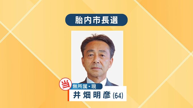 【速報】胎内市長選　現職・井畑明彦氏(64)が3度目当選　108票差で8年ぶり選挙戦を制す　投票率は61.51％　|　新潟のニュース・天気｜BSN NEWS｜BSN新潟放送