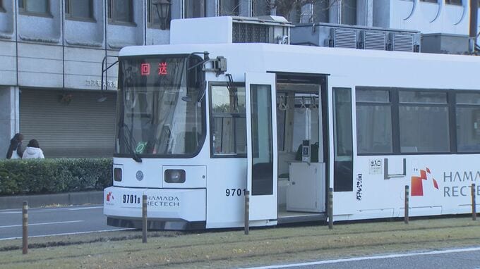 【速報】熊本市電　脱線か　熊本城・市役所前電停付近で発車直後に停止　　|　熊本のニュース｜RKK NEWS｜RKK熊本放送