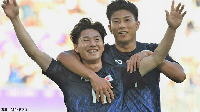 サッカー男子 南米王者パラグアイに完勝！三戸＆藤尾2ゴールなど大量5得点、56年ぶりメダルへ白星発進【パリ五輪】|TBS NEWS DIG