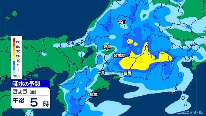東海地方は午後も広く雨 いつどこで降る？最新の雨シミュレーション 週末は晴れてお出かけ日和に 愛知･名古屋･岐阜･三重の天気予報（4/10 昼）|TBS NEWS DIG