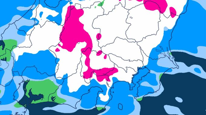 【大雪情報】関東地方南部の平地でも積雪となる所が　３日夕方にかけてと４日夜のはじめ頃から５日にかけ、山沿いや山地を中心に大雪　【大雪と雨のシミュレーション】|TBS NEWS DIG