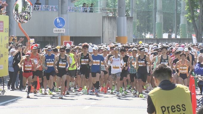 福島市で今年初の真夏日　5100人あまりが健脚競う「ふくしまシティハーフマラソン」　福島|TBS NEWS DIG