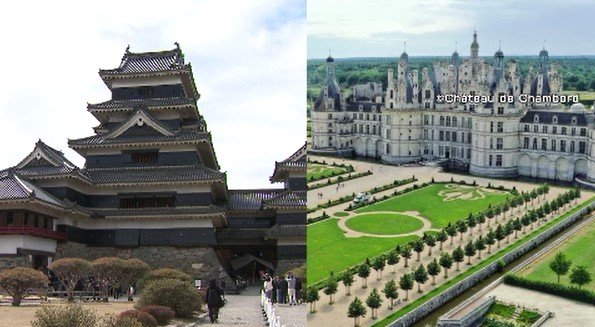 松本城」とフランスの世界遺産「シャンボール城」が姉妹提携…ともに16