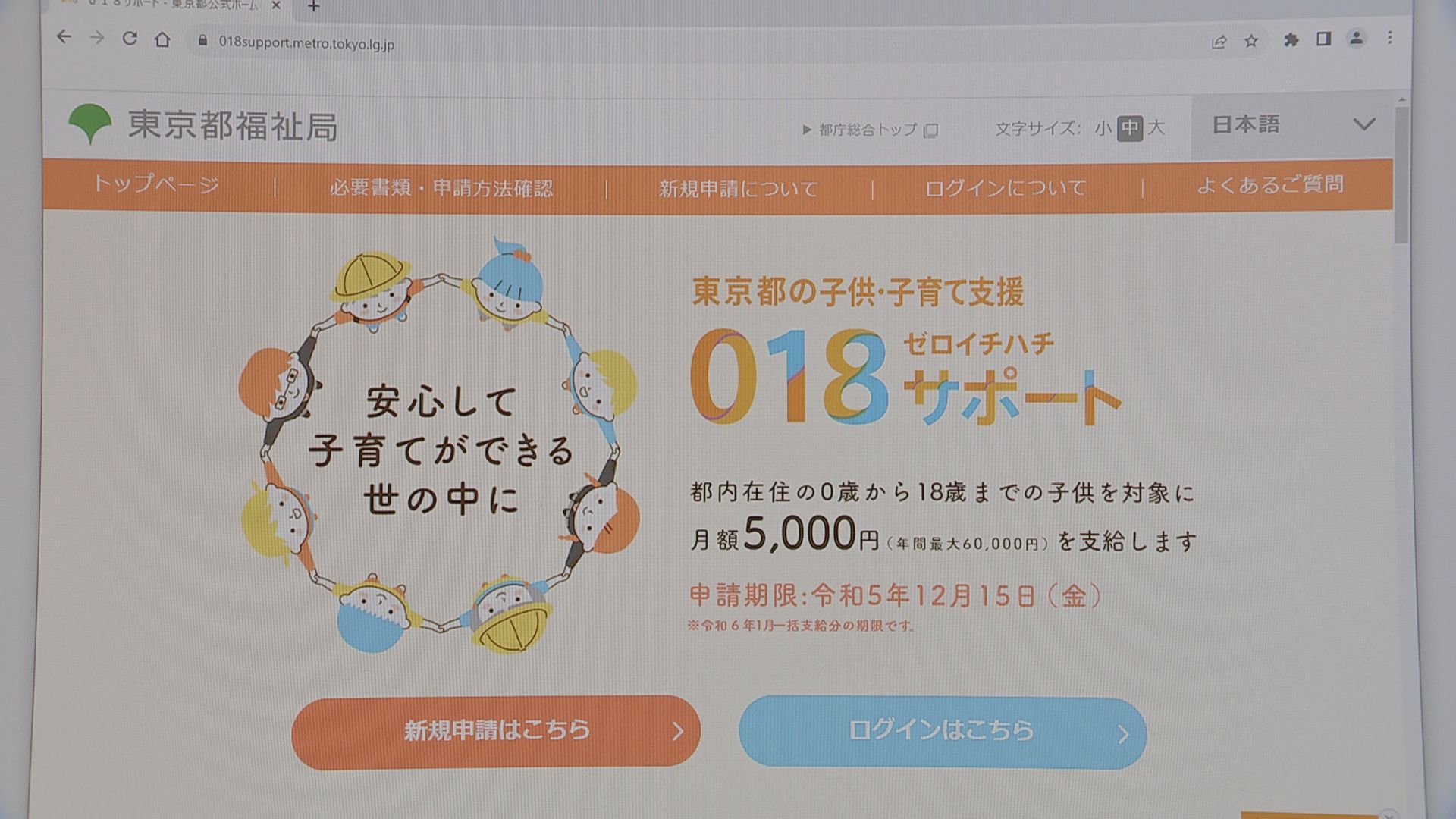 支援のご報告⑫【6月8日✱保存ページ】 東京都の子育て支援策・月5000円給付の「018サポート」案内チラシを都