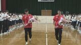 パリ五輪代表の陸上2選手が豊橋市の母校へ 吉津拓歩選手と小川大輝選手|TBS NEWS DIG