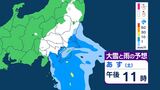 【大雪情報】東京23区など関東甲信地方の平野部でも積雪の可能性 8日昼過ぎ~9日午前中にかけ【大雪と雨のシミュレーション】|TBS NEWS DIG