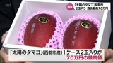宮崎県産完熟マンゴーの最高級ブランド「太陽のタマゴ」初競り 2玉70万円の過去最高値 販売解禁祝う | MRTニュース | MRT宮崎放送