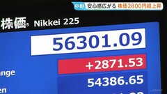 5万6000円台回復　日経平均株価 一時2800円超の値上がり　米イラン“停戦合意”で安心感広がり「買いが買いを呼ぶ」展開| TBS CROSS DIG with Bloomberg