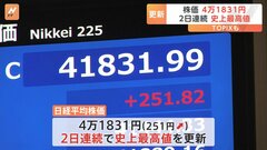 日経平均終値4万1831円 2日連続で史上最高値を更新| TBS CROSS DIG with Bloomberg