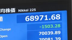 【速報】日経平均 一時1500円以上の値下がり AI・半導体関連で利益確定の売り注文集まる| TBS CROSS DIG with Bloomberg