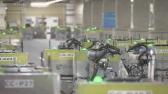 形状や重さ、傷つきやすさ判断　イオンのネットスーパー専用物流施設で7月本格稼働のAIロボット初公開　人が担う作業の30％がロボットに| TBS CROSS DIG with Bloomberg