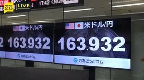 【速報】急ピッチで円安進行　1ドル＝164円台に迫る　中東情勢の緊迫化で|TBS NEWS DIG