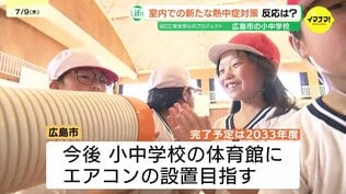 【熱中症対策】小中学校の体育館にスポットクーラー導入　「クールダウンに一定の効果」　エアコン設置完了までの暫定措置　広島市　|　RCC NEWS | 広島ニュース | RCC中国放送