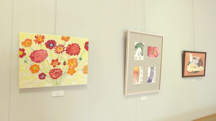 わたしのパレット展 自由なテーマで描いた絵画など個性豊かな35点を
