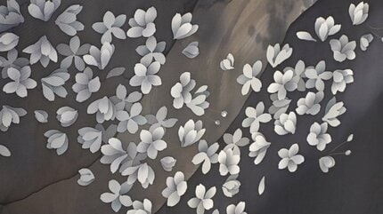 染色作家 古屋絵菜さんの作品展 大河ドラマのタイトルバック採用の大作