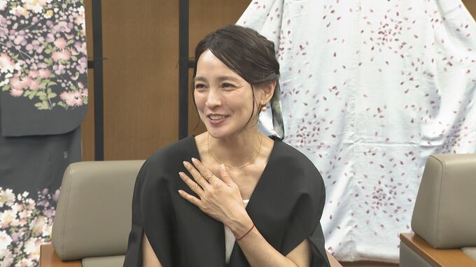 宇野千代ドラマ出演・国仲涼子さん　ロケ地岩国を訪問　「波乱万丈の人生を生き抜いた女性という印象」　|　山口のニュース・天気・防災｜tys NEWS｜ｔｙｓテレビ山口