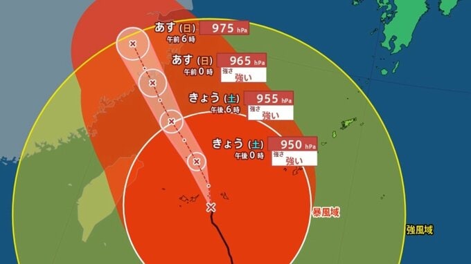 【台風情報】最大瞬間風速60m/s 大型で強い「台風9号（バービー）」沖縄・先島諸島に最接近...今後の進路は？7月21日（火）までの雨・風シミュレーションで確認【気象庁11日最新】|TBS NEWS DIG