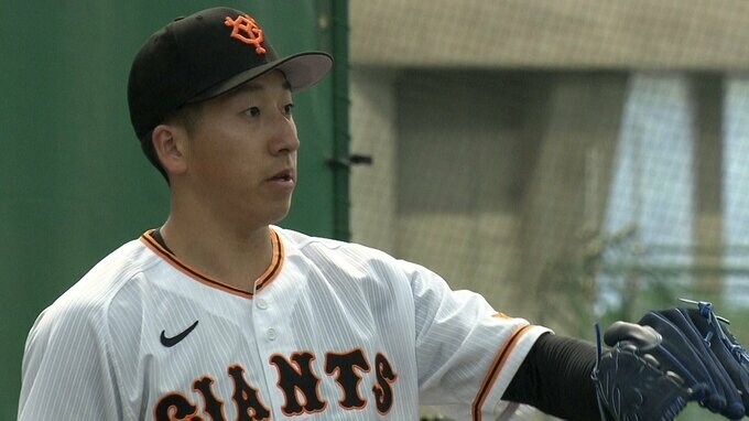 【巨人】大勢が4度目ブルペン入り NPB球を使用！ここまでWBC球と使い分ける 高めを意識し「外国人は高めを空振りする確率高い」|TBS NEWS DIG