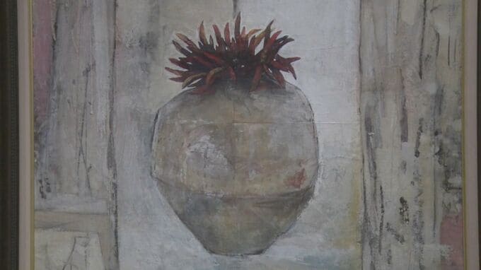 ２０年館長務めた美術館で個展　平坂常弘さんの日本画作品並ぶ　|　BSSニュース | BSS山陰放送