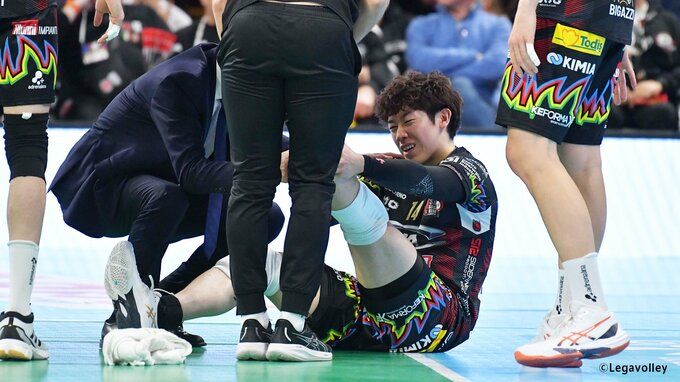 石川祐希、15得点の活躍も負傷交代　チームも開幕からの連勝が15でストップ【バレーボール】|TBS NEWS DIG