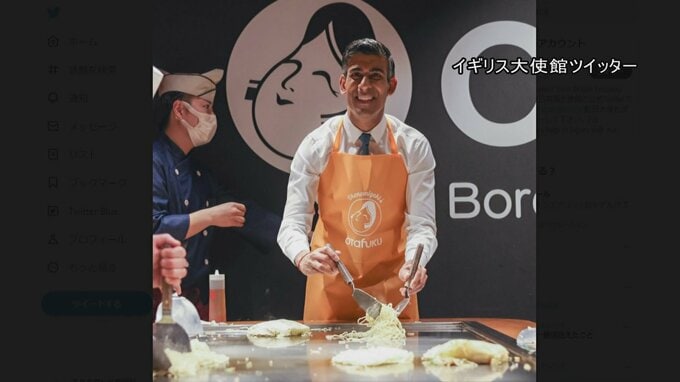 イギリス・スナク首相　朝から「お好み焼き」で精をつける？忙しい日程の合間にも広島を満喫　G7広島サミット|TBS NEWS DIG