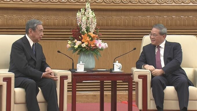 河野洋平氏ら訪中団が会談　中国首相「米関税措置に中日で対抗すべきだ」|TBS NEWS DIG