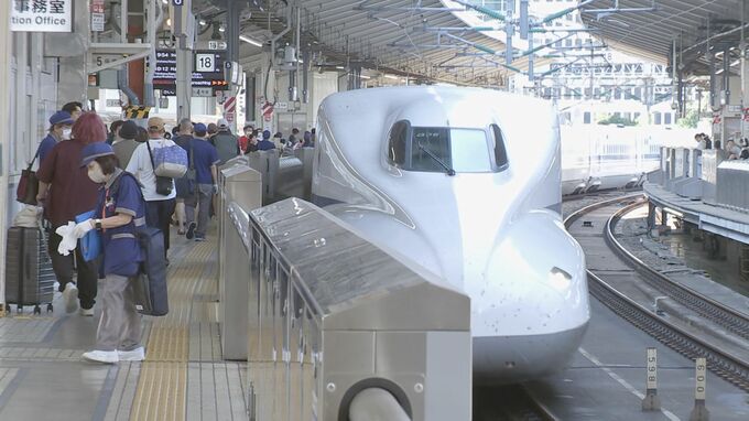 JR6社　お盆期間の利用者数が約1223万人　台風の影響などにより遅れや運休も昨年より7％増|TBS NEWS DIG
