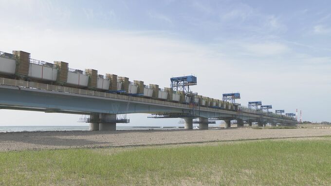 北陸自動車道「手取川橋」のリニューアル工事進む 報道向けに現場公開 石川・白山市　|　石川県のニュース｜MRO北陸放送