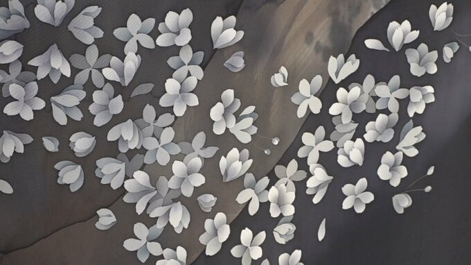 染色作家 古屋絵菜さんの作品展　大河ドラマのタイトルバック採用の大作も　山梨・大善寺　|　山梨のニュース | ＵＴＹテレビ山梨