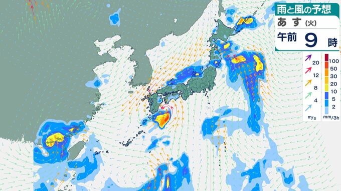 「台風13号」発生へ…関東直撃コースか？「台風11号」高波警戒、「台風12号」から変わった熱帯低気圧の影響で激しく降る所も【9日にかけての雨風シミュレーション】　|　BSSニュース | BSS山陰放送