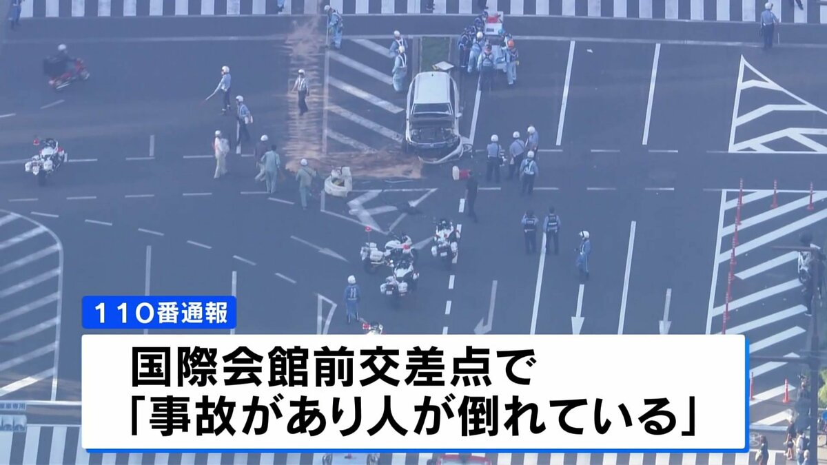 “乗用車が赤信号のまま交差点に進入”神戸・三宮で歩行者らはねられ5人搬送、21歳…