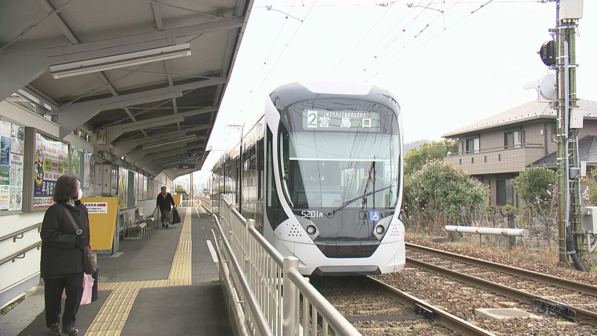 広電宮島線が全国で2番目に混む路線に 混雑率164%で去年から24%増