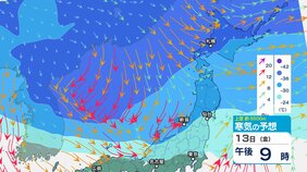 今週末は “冬の嵐” 強い寒気が北日本を覆う　さらに雪の範囲が拡大へ…関東甲信の北部山沿いでも雪【雪と雨のシミュレーション 3時間ごと】太平洋側でも警報級 “大雪” の可能性|TBS NEWS DIG