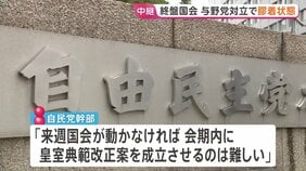 終盤国会で与野党にらみ合いの膠着状態続く 皇室典範改正案の会期内成立は「難しい」自民党幹部が見通し|TBS NEWS DIG