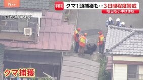 クマ1頭捕獲も“別のクマ出没の可能性” 宇都宮市は3日間程度 警戒続ける 市立小中学校あすも休校|TBS NEWS DIG