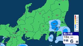 【大雨情報】関東甲信 “ゲリラ雷雨”に注意 15日昼過ぎ~夜遅く 警報級の大雨の可能性も【雨のシミュレーション画像掲載】関東北部60ミリ 関東南部・甲信80ミリ(~16日午前6時・多い所)気象庁|TBS NEWS DIG